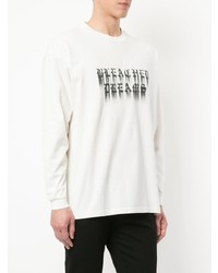 weißes und schwarzes bedrucktes Sweatshirt von Stampd