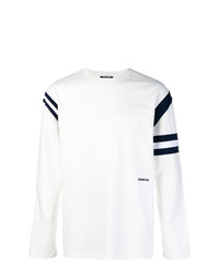 weißes und schwarzes bedrucktes Sweatshirt von Calvin Klein 205W39nyc