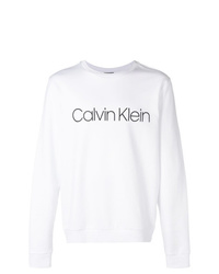 weißes und schwarzes bedrucktes Sweatshirt von CK Calvin Klein