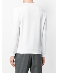 weißes und schwarzes bedrucktes Sweatshirt von Emporio Armani