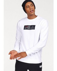 weißes und schwarzes bedrucktes Sweatshirt von Fila