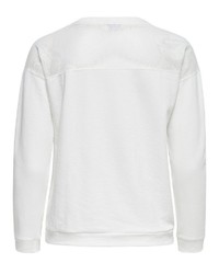 weißes und schwarzes bedrucktes Sweatshirt von Jacqueline De Yong