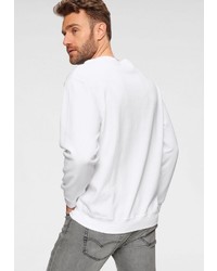 weißes und schwarzes bedrucktes Sweatshirt von Levi's