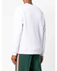 weißes und schwarzes bedrucktes Sweatshirt von MSGM