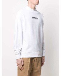 weißes und schwarzes bedrucktes Sweatshirt von Calvin Klein Jeans