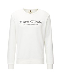 weißes und schwarzes bedrucktes Sweatshirt von Marc O'Polo