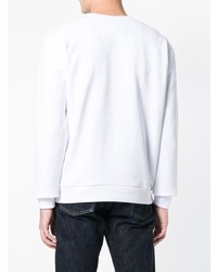 weißes und schwarzes bedrucktes Sweatshirt von A.P.C.