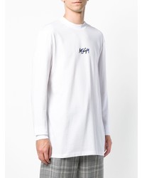 weißes und schwarzes bedrucktes Sweatshirt von MSGM