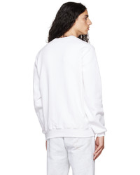 weißes und schwarzes bedrucktes Sweatshirt von Praying