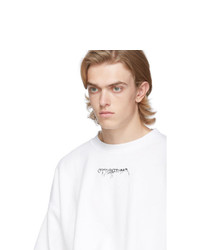 weißes und schwarzes bedrucktes Sweatshirt von Ottolinger