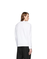 weißes und schwarzes bedrucktes Sweatshirt von Neil Barrett