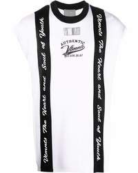 weißes und schwarzes bedrucktes Trägershirt von VTMNTS