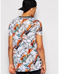 weißes und schwarzes horizontal gestreiftes T-Shirt mit einem Rundhalsausschnitt von Asos