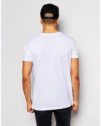 weißes und schwarzes horizontal gestreiftes T-Shirt mit einem Rundhalsausschnitt von Asos