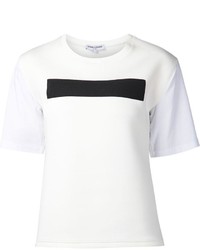 weißes und schwarzes horizontal gestreiftes T-Shirt mit einem Rundhalsausschnitt von Opening Ceremony