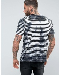 weißes und schwarzes horizontal gestreiftes T-Shirt mit einem Rundhalsausschnitt von Asos