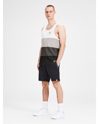 weißes und schwarzes horizontal gestreiftes Trägershirt von Jack & Jones