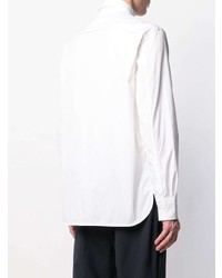 weißes und schwarzes Langarmhemd von Neil Barrett