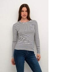 weißes und schwarzes Langarmshirt von Kaffe