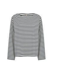weißes und schwarzes Langarmshirt von Soyaconcept