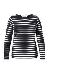 weißes und schwarzes Langarmshirt von Studio Untold