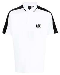 weißes und schwarzes Polohemd von Armani Exchange