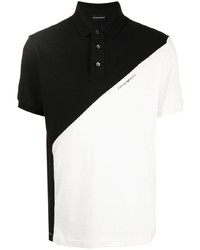 weißes und schwarzes Polohemd von Emporio Armani