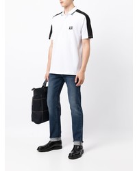 weißes und schwarzes Polohemd von Armani Exchange