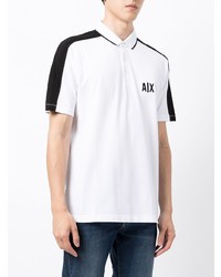 weißes und schwarzes Polohemd von Armani Exchange