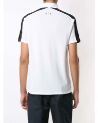 weißes und schwarzes Polohemd von Armani Exchange