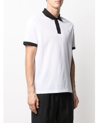 weißes und schwarzes Polohemd von Prada