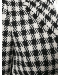 weißes und schwarzes Sakko mit Hahnentritt-Muster von Thom Browne