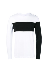 weißes und schwarzes Sweatshirt von Helmut Lang