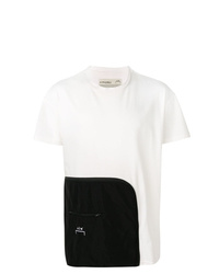 weißes und schwarzes T-Shirt mit einem Rundhalsausschnitt von A-Cold-Wall*