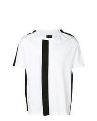 weißes und schwarzes T-Shirt mit einem Rundhalsausschnitt von Craig Green