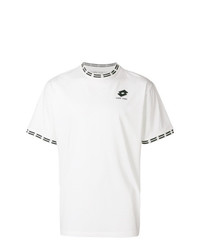 weißes und schwarzes T-Shirt mit einem Rundhalsausschnitt von Damir Doma