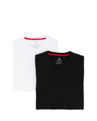 weißes und schwarzes T-Shirt mit einem Rundhalsausschnitt von Loveless