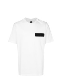 weißes und schwarzes T-Shirt mit einem Rundhalsausschnitt von Oamc