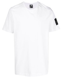 weißes und schwarzes T-Shirt mit einem Rundhalsausschnitt von The North Face