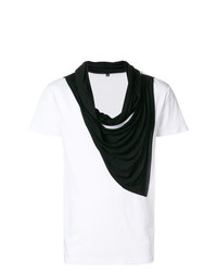 weißes und schwarzes T-Shirt mit einem Rundhalsausschnitt von Unconditional