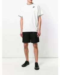 weißes und schwarzes T-Shirt mit einem Rundhalsausschnitt von Damir Doma