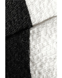 weißes und schwarzes vertikal gestreiftes kurzes Oberteil von Dolce & Gabbana