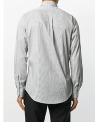 weißes und schwarzes vertikal gestreiftes Langarmhemd von Polo Ralph Lauren