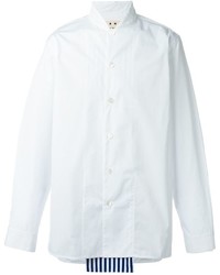 weißes vertikal gestreiftes Hemd von Marni