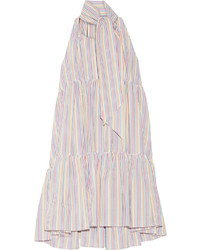 weißes vertikal gestreiftes Kleid von Lisa Marie Fernandez