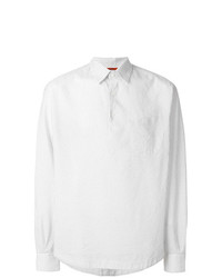 weißes vertikal gestreiftes Langarmhemd von Barena