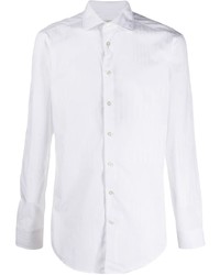 weißes vertikal gestreiftes Langarmhemd von Etro