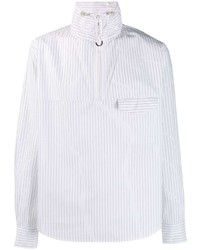 weißes vertikal gestreiftes Langarmhemd von Kenzo