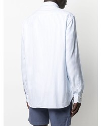 weißes vertikal gestreiftes Langarmhemd von Tommy Hilfiger