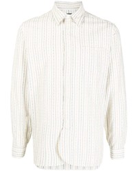 weißes vertikal gestreiftes Langarmhemd von Polo Ralph Lauren
